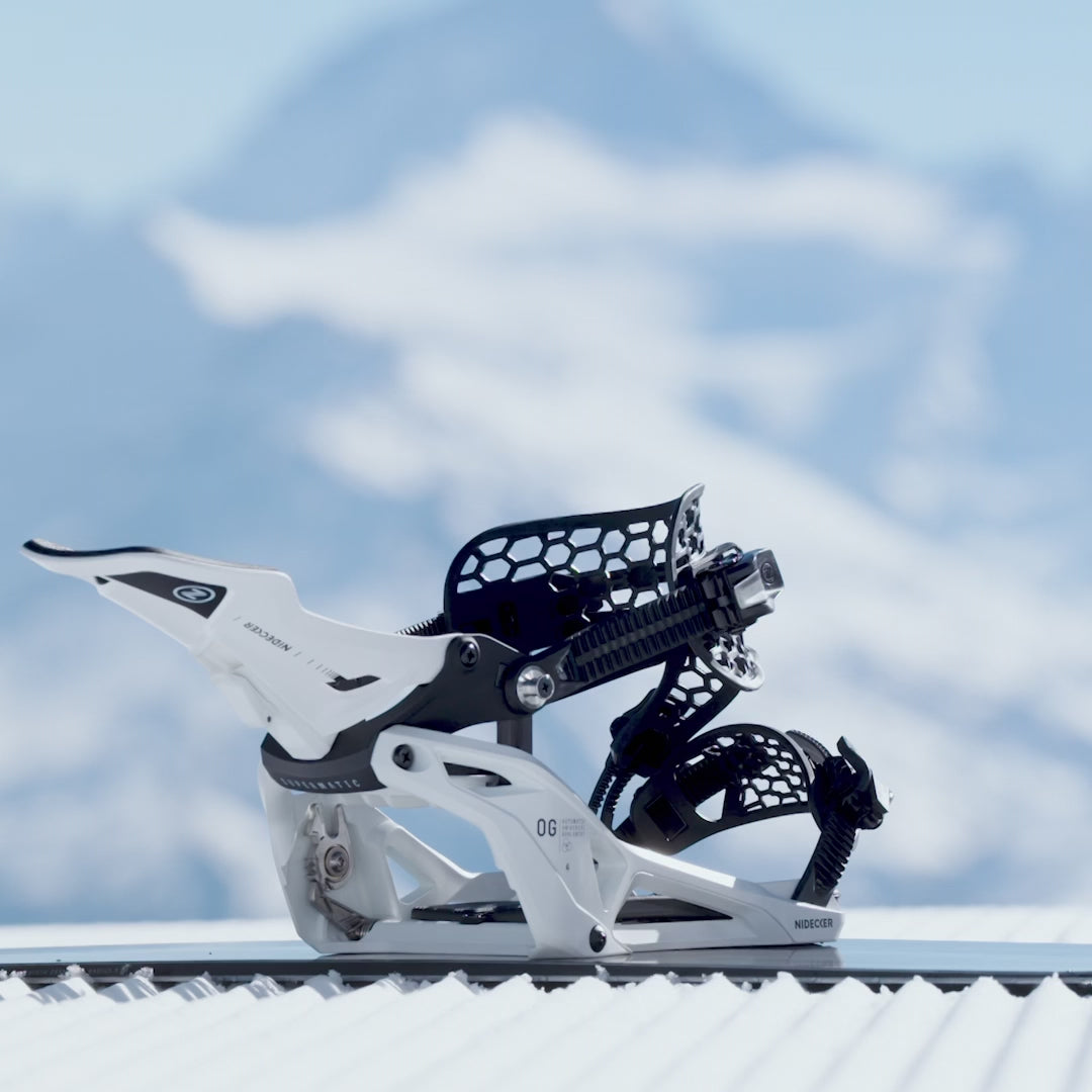 Nidecker Supermatic OG White - Wiązania snowboardowe