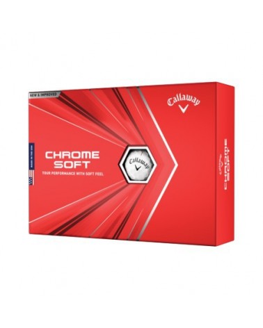 Callaway Piłki Golfowe Chrome Soft 2020, 12 sztuk
