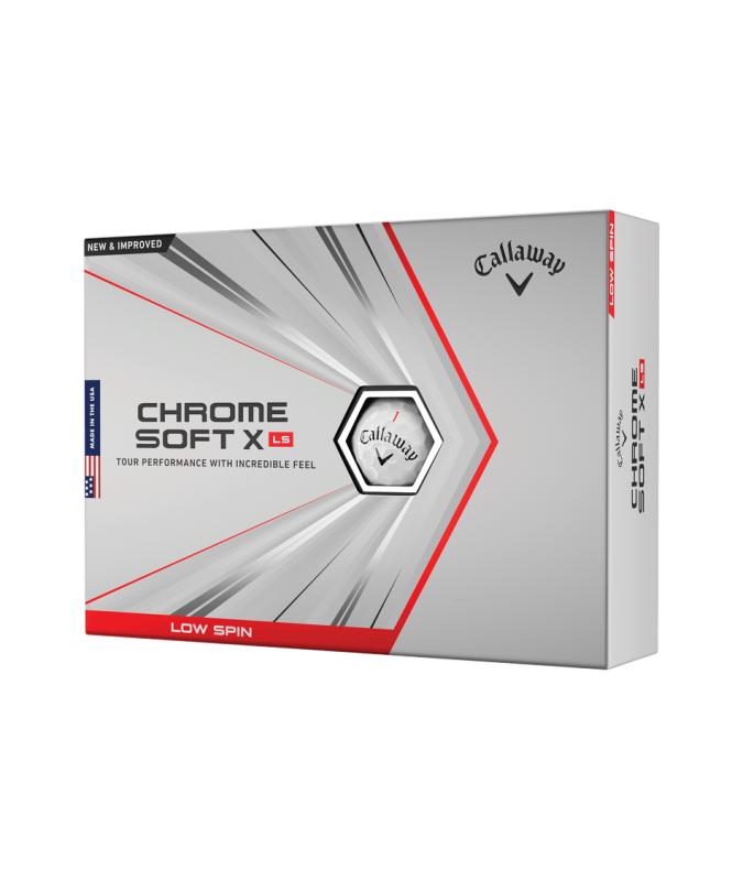Callaway Piłki Golfowe Chrome Soft X Low Spin, 12 sztuk