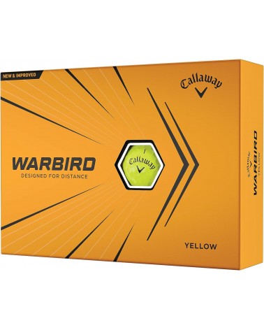 Callaway Piłki Golfowe Warbird Yellow 2021, 12 sztuk