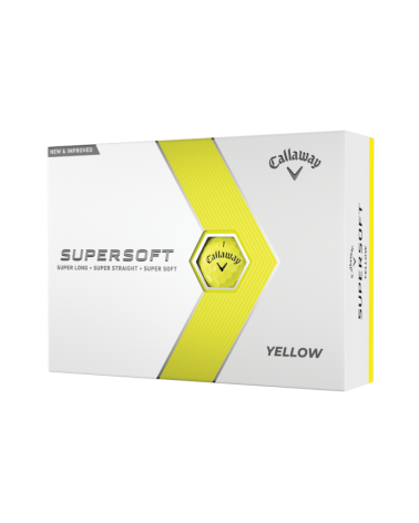 Callaway Piłki Golfowe SuperSoft Żółte 12 sztuk