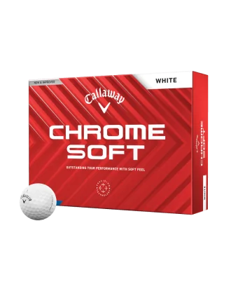 Callaway Piłki Chrome Soft Białe 2024