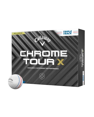 Callaway Piłki Chrome Tour X Triple Track Białe