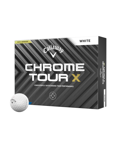 Callaway Piłki Chrome Tour X Białe