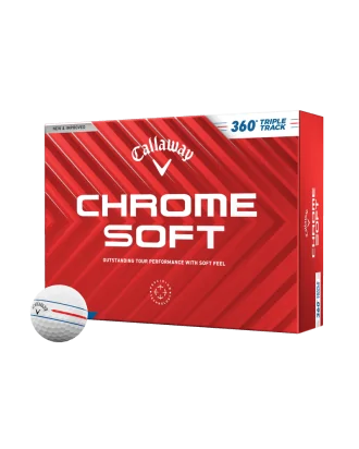 Callaway Piłki Chrome Soft 360 Triple Track Białe