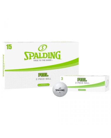 Spalding Feel Piłki Golfowe, 15 sztuk