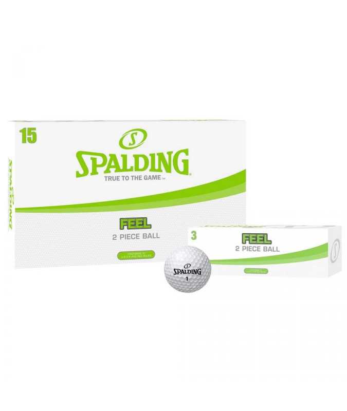 Spalding Feel Piłki Golfowe, 15 sztuk