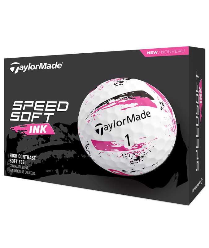 Taylormade Piłki Speedsoft Ink Różowe