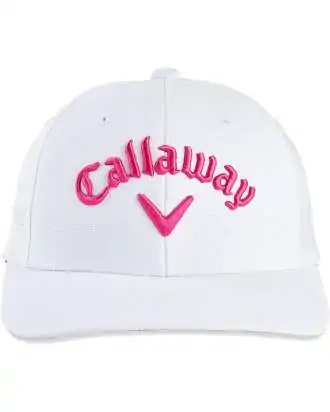 Callaway Czapka Juniorska Tour Biało Różowa
