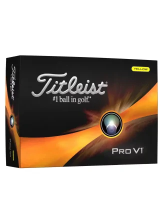 Titleist Piłki Golfowe Pro V1 2003 Żółte, 12 sztuk