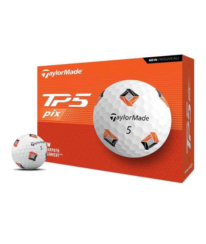 Taylormade Piłki TP5 pix3.0 Białe 2024