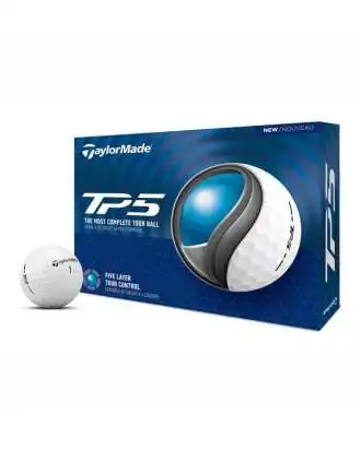 Taylormade Piłki TP5 Białe 2024