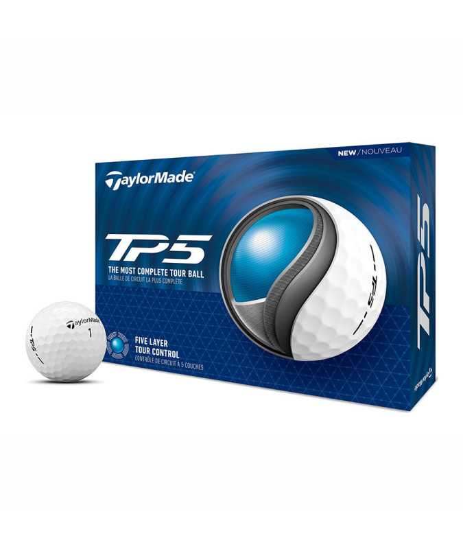 Taylormade Piłki TP5 Białe 2024