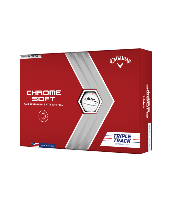 CALLAWAY CHROME SOFT 22 TRIPLE TRACK 12 BALLS