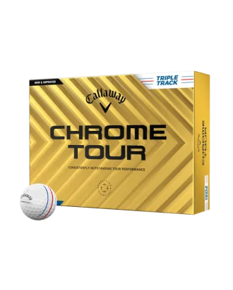 Callaway Piłki Chrome Tour Triple Track Białe