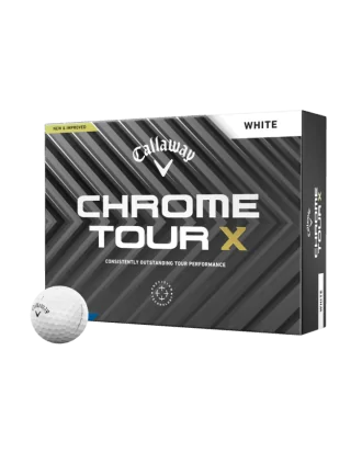 Callaway Piłki Chrome Tour X Białe