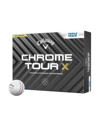 Callaway Piłki Chrome Tour X Triple Track Białe