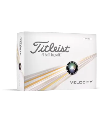 Titleist Piłki Velocity Białe 2024