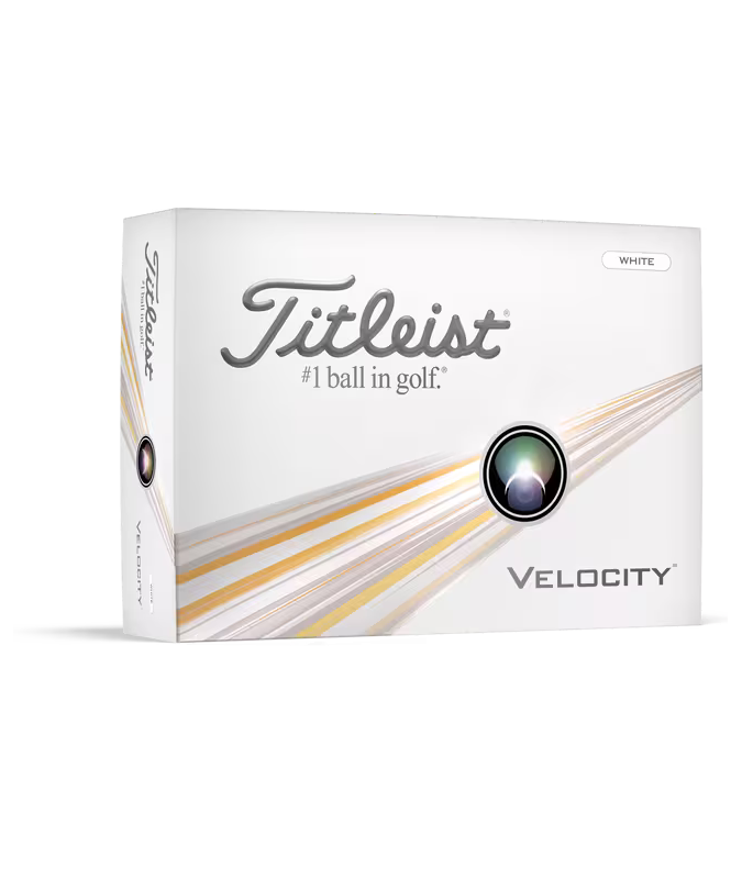 Titleist Piłki Velocity Białe 2024