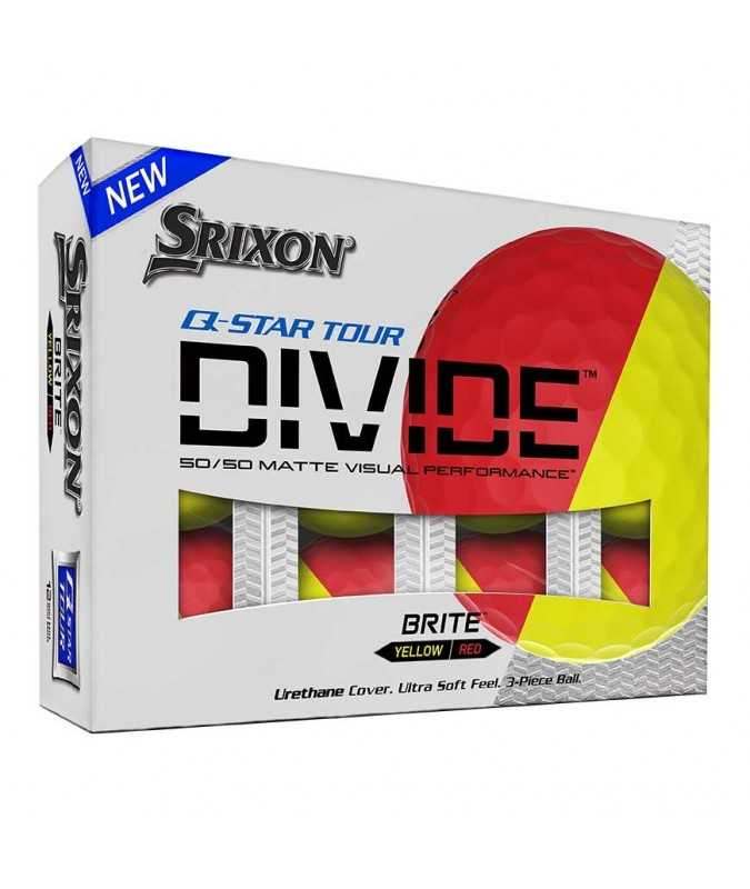 Srixon Piłki Q Star Divide zółto/czerwone 12 piłek