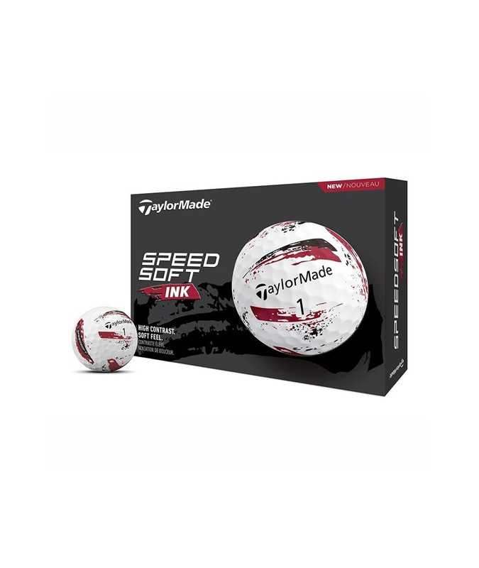 Taylormade Piłki Speedsoft Ink Czerwone