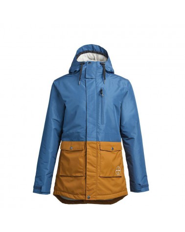 Airblaster Damska Kurtka Stay Wild Niebiesko Brązowa