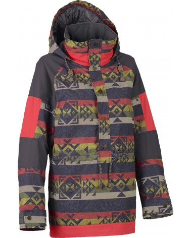 Burton Damska Kurtka Cinder Szara z Wzorami