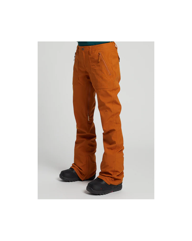Burton Damskie Spodnie Vida Pomarańczowe