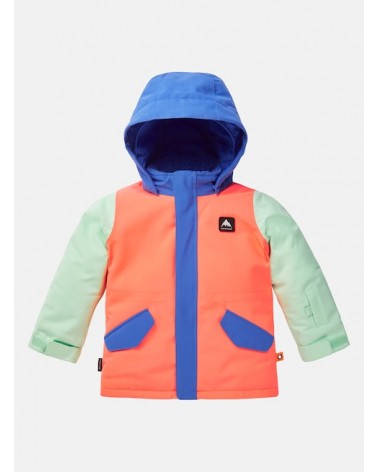 Burton Dziecięca Kurtka Parka Amparo Blue / Tetra Orange / Jewel Green