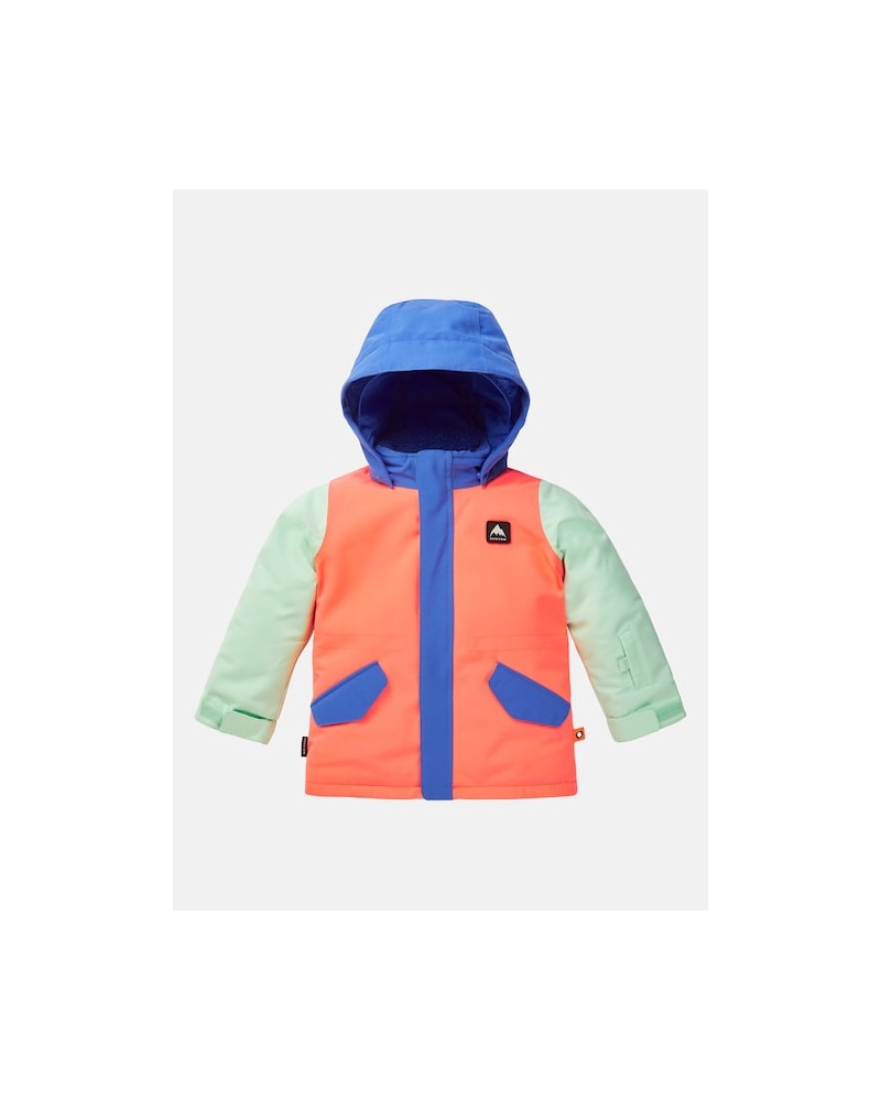 Burton Dziecięca Kurtka Parka Amparo Blue / Tetra Orange / Jewel Green