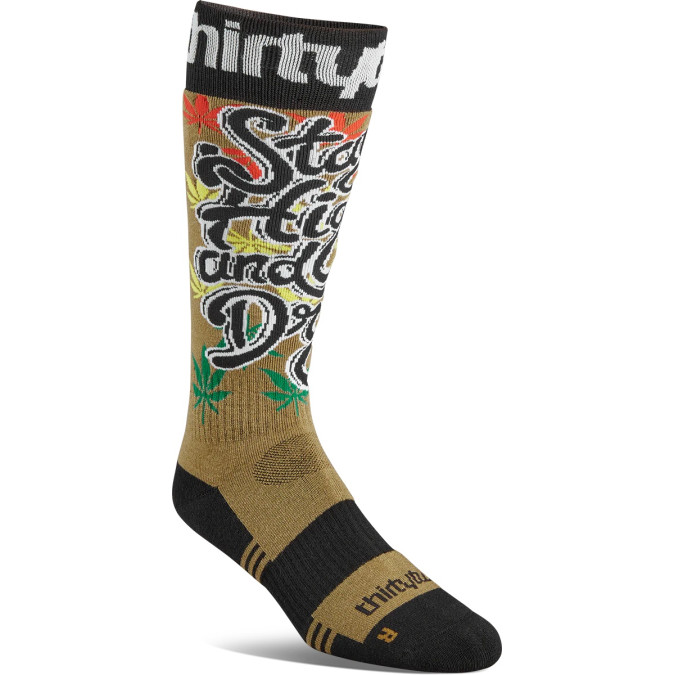 ThirtyTwo Męskie Skarpety Double Sock Black/Tan