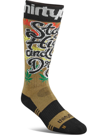 ThirtyTwo Męskie Skarpety Double Sock Black/Tan