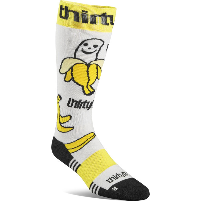 ThirtyTwo Męskie Skarpety Double Sock Żółto Białe