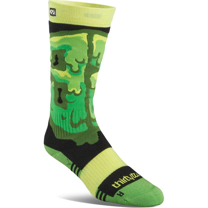 ThirtyTwo Juniorskie Skarpety Double Sock Czarno Zielone