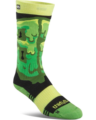 ThirtyTwo Juniorskie Skarpety Double Sock Czarno Zielone