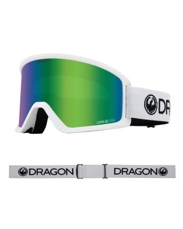 Dragon Gogle DX3 Otg Białe, Szybka Green Ion