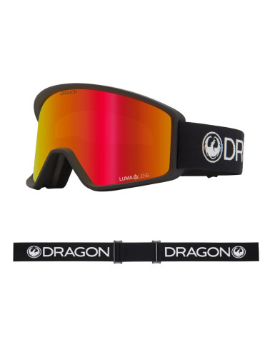 Dragon Gogle DXT Otg Czarne, Szybka Red Ion