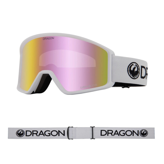 Dragon Gogle DXT Otg Białe, Szybka Pink Ion