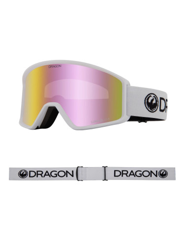 Dragon Gogle DXT Otg Białe, Szybka Pink Ion