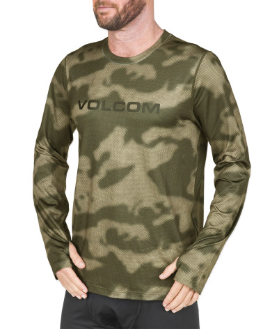 Volcom Męska Bluzka Termiczna V-Science Camouflage