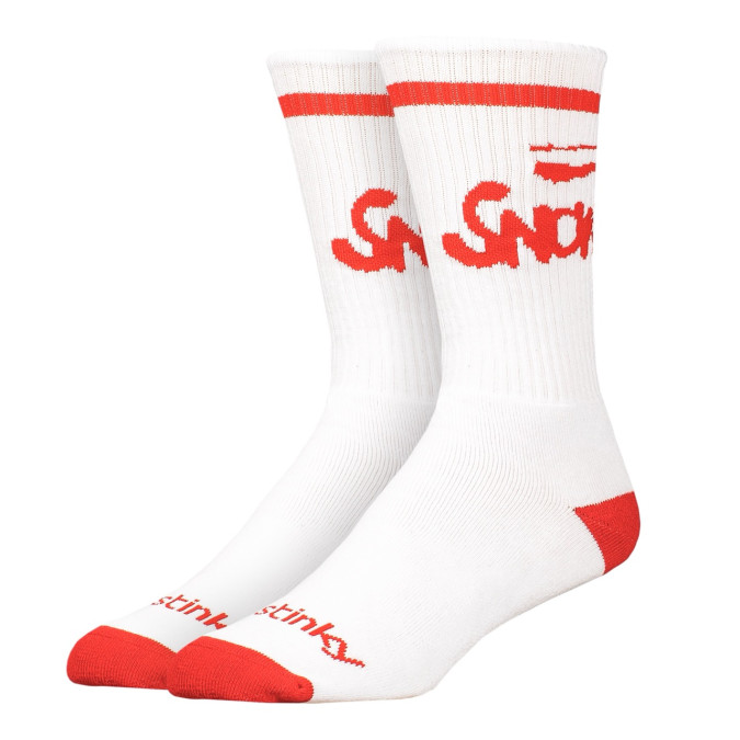 Stinky Skarpety Snowboy "Solidarity" White/Red