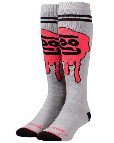 Stinky Skarpety Drip Skull  Soft Gray