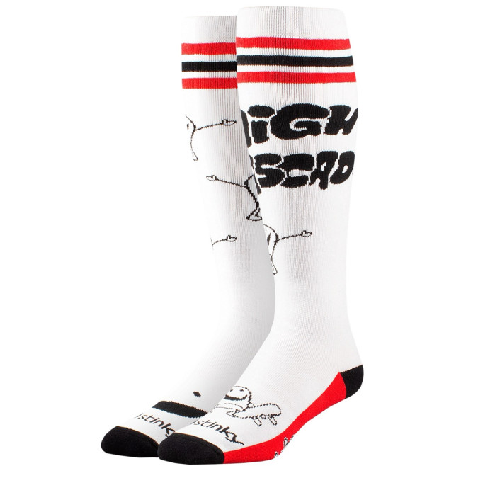 Stinky Skarpety HCSC X Stinky White/Red