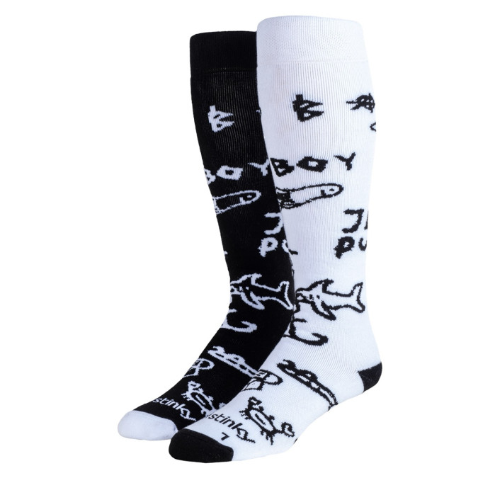 Stinky Skarpety Brewer "Bad Boy"  White/Black