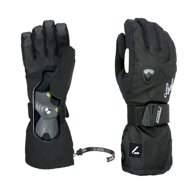 Level Damskie Rekawice z Ochraniaczem Butterfly Black