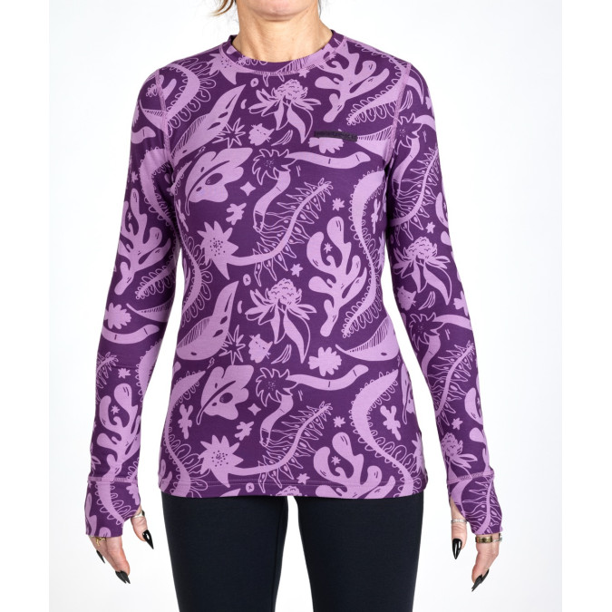 Airblaster Damska Bluzka Base Layer Blackberry Earth Life