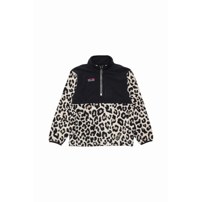 Airblaster Meski Polar Fleece Half Zip Snow Leopard