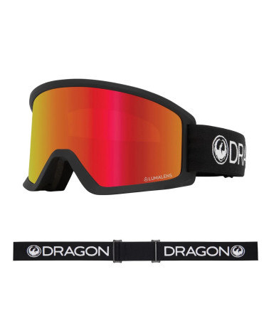 Dragon Gogle DX3 OTG Black, Szybka Red Ion