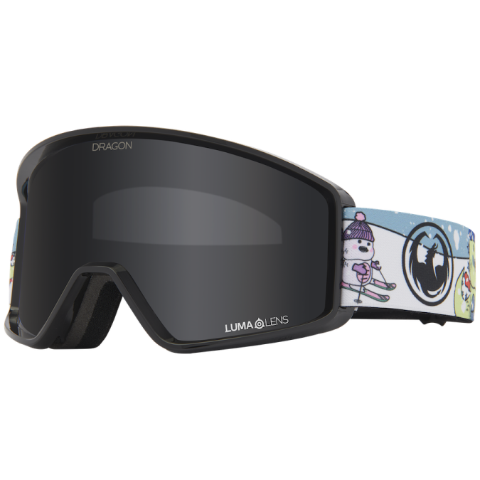 Dragon Gogle DXT OTG Powday, Szybka Dark Smoke