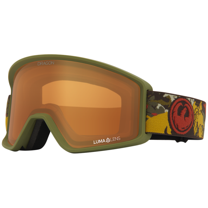 Dragon Gogle DXT OTG Leafy Camo, Szybka Amber